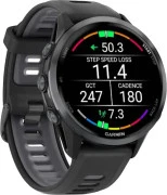 Смарт-часы Garmin Forerunner 970 Carbon Gray DLC Titanium w. Black Case and Black/Translucent W. Band (010-02969-00/10)