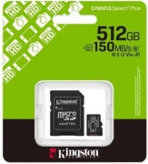 Kingston 512 GB microSDXC Canvas Select Plus Gen3 + SD-Adapter SDCS3/512GB (UA)