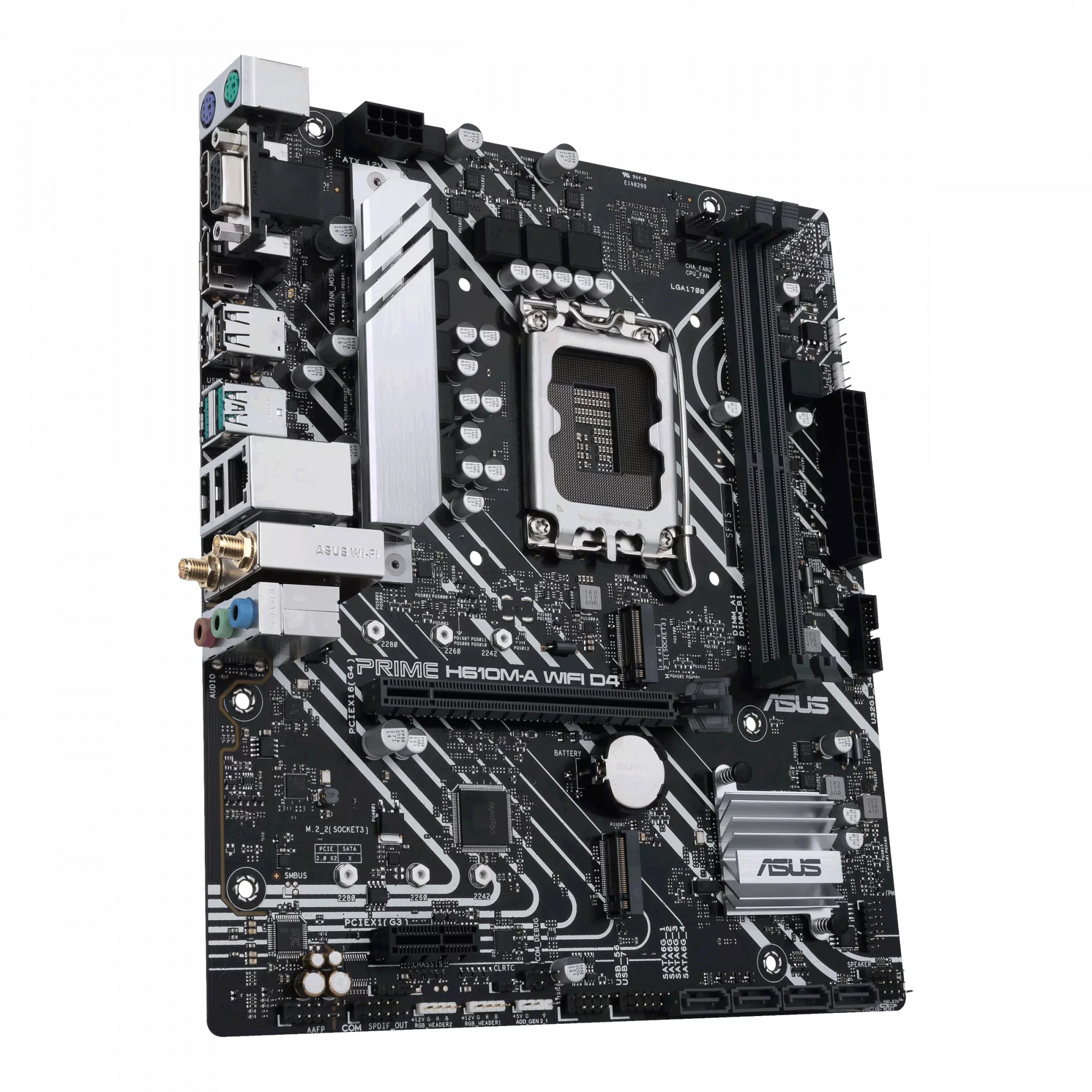ASUS PRIME H610M-A WIFI D4 (90MB1C80-M0EAY0) (UA) Бренд: ASUS; Тип разъема CPU: Socket 1700;