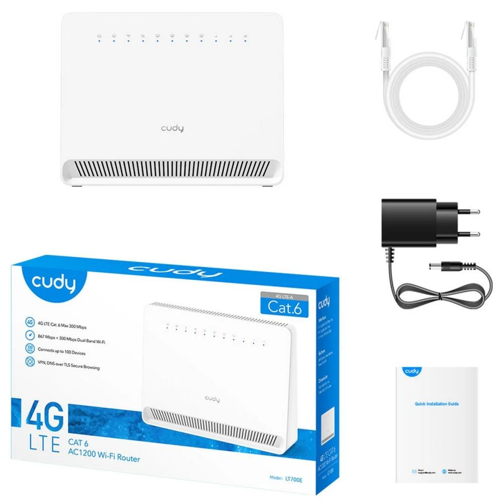 Беспроводной маршрутизатор (роутер) Cudy LT700E