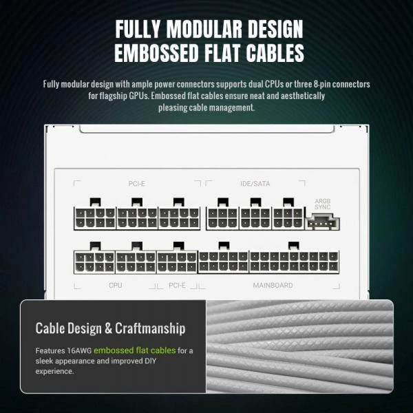 GameMax RGB-850G WH (UA)