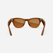 Ray-Ban Meta Skyler Standard - Shiny Caramel Transparent / Brown (RW4010 670683 52-20)