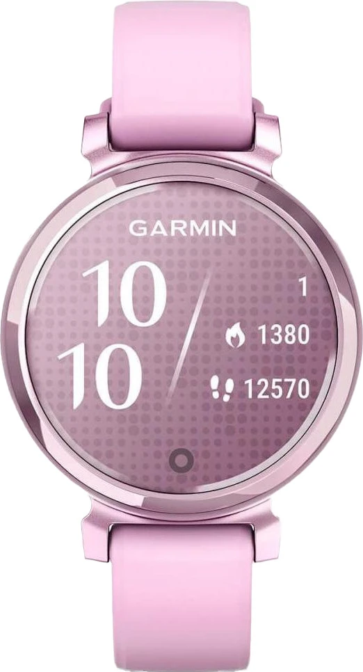 Смарт-годинники Garmin Lily 2 Metallic Lilac з лавандовим силіконовим ремінцем (010-02839-01/21)