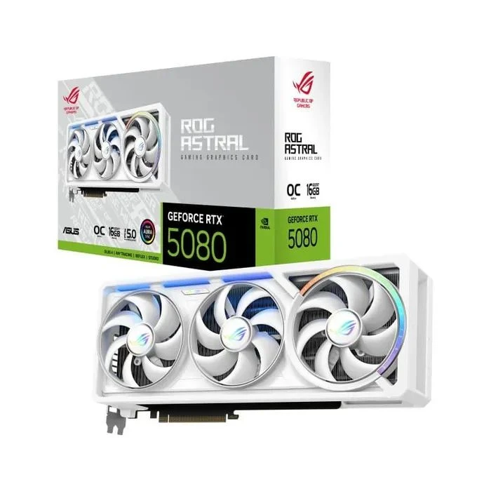 ASUS GeForce RTX5080 16GB ROG ASTRAL WHITE OC (ROG-ASTRAL-RTX5080-O16G-WHITE) (UA) ; Форм-фактор: стандартний;