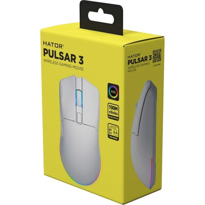 Hator Pulsar 3 Wireless White (HTM631) (UA) ; Призначення: для комп'ютера;