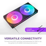 Кулер для корпусу NZXT F280 RGB Core Fan (Single Frame) - Black (RF-U28HF-B1) (UA)