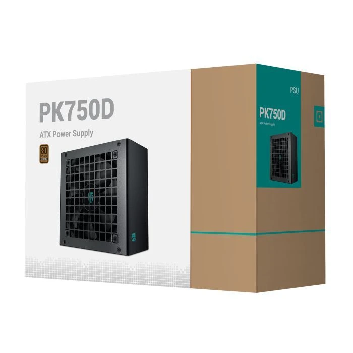 Deepcool 750W PK750D GamerStorm (R-PK750D-FA0B-JGEU) (UA) ; Мощность: 750 Вт; Модульное