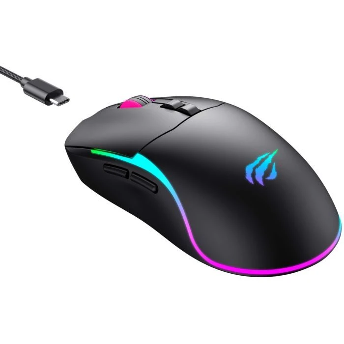 Havit MS1020WB Wireless Black (6939119027353) (UA) ; Подключение: проводное,