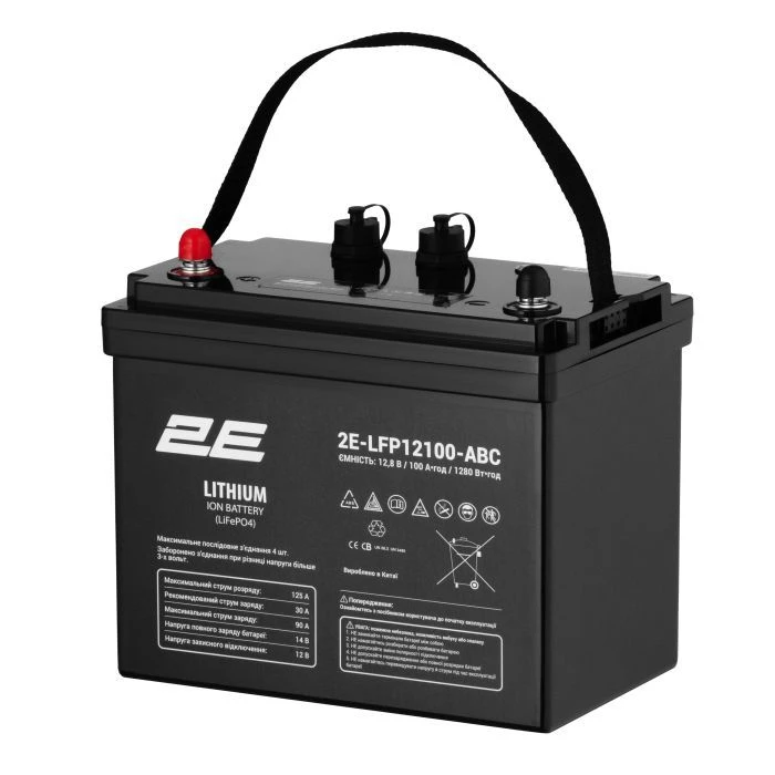 LiFePo4 2E 12V-100Ah, ABC 4S (2E-LFP12100-ABC) (UA)