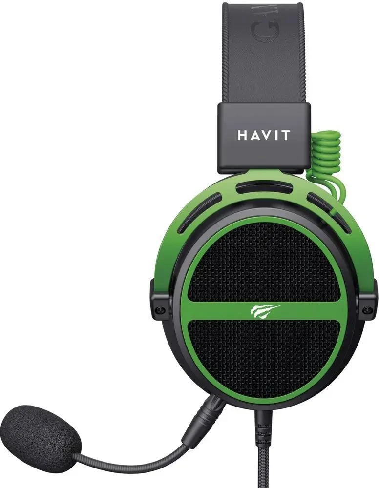 Навушники з мікрофоном Havit HV-H2030E Black/Green (6939119067076) (UA) Бренд: Havit; Лінійка: HV-H2030E; Спосіб