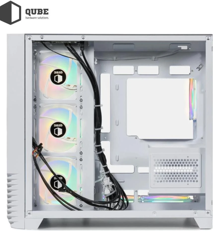 QUBE MIRAGE 7ARGB BTF White (MIRAGE_GWNU3) (UA) Бренд: QUBE; Форм-фактор