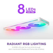 Вентилятор NZXT F420 RGB Core White (RF-U42HF-W1) (UA)