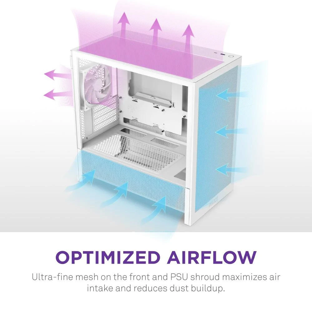 NZXT H3 Flow White (CC-H31FW-01) (UA)