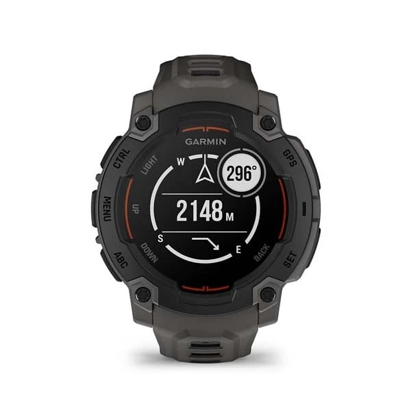 Смарт-годинники Garmin Instinct E 45 мм Чорні з силіконовим ремінцем Charcoal (010-02933-13)