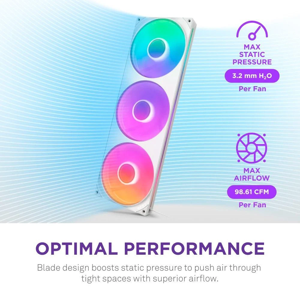 Вентилятор NZXT F420 RGB Core White (RF-U42HF-W1) (UA) Бренд: NZXT; Назначение: для