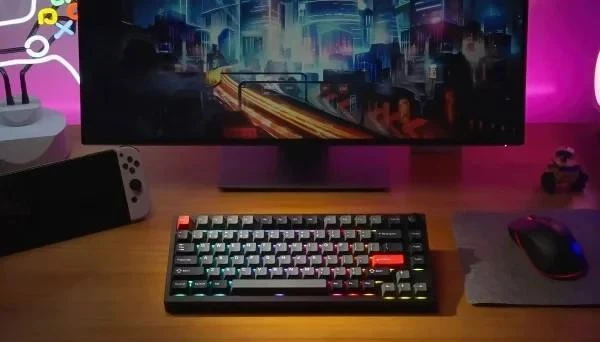 Lemokey P1 Pro Keychron Super Red Carbon Black (P1P-M1-UA) (UA)