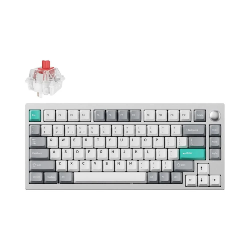Lemokey P1 Pro Keychron Super Red Space Silver (P1P-X1-UA) (UA)