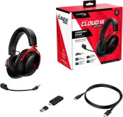 HyperX Cloud III Wireless Black/Red (77Z46AA) (EU)