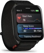 Смарт-часы Garmin Venu X1 Black with Slate Titanium Caseback and Black ComfortFit Nylon Band (010-02980-00/02)