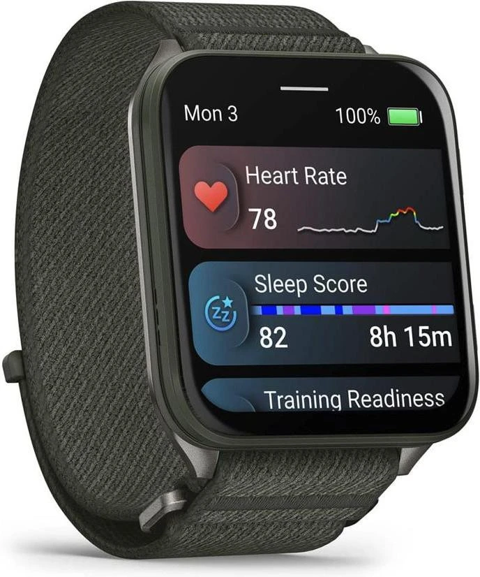 Смарт-часы Garmin Venu X1 Moss with Titanium Caseback and Moss ComfortFit Nylon Band (010-02980-01/03)