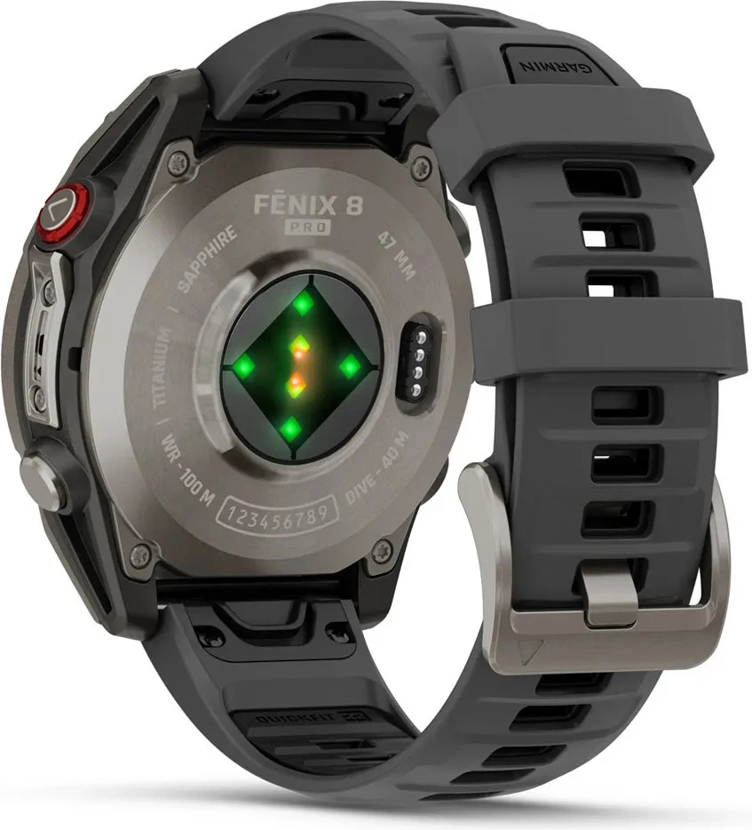 Garmin Fenix 8 Pro 47 mm AMOLED Titanium with Graphite/Black (010-03198-10/11)