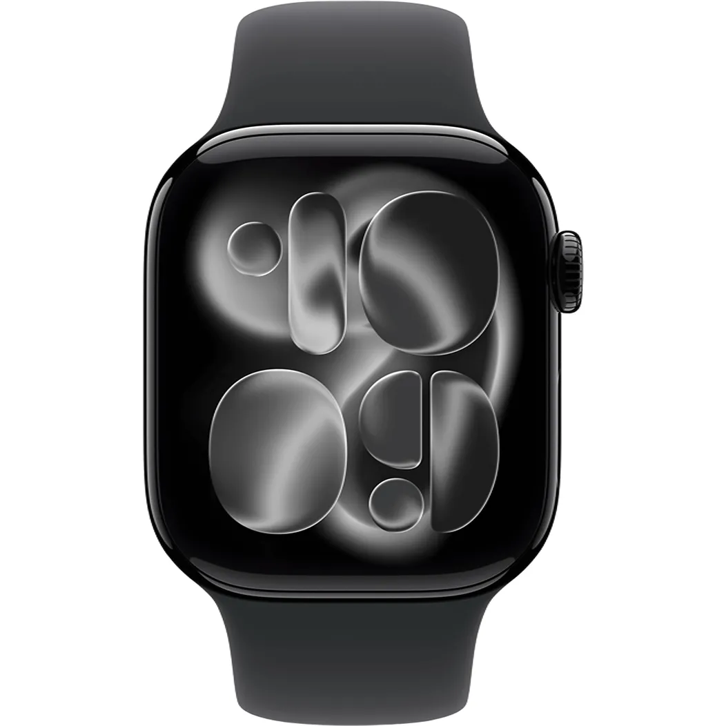 Apple Watch Series 11 GPS 42mm Jet Black Alu. Case w. Black S. Band - S/M (MEQT4) Бренд: Apple; Линейка: Watch Series 11; iOS: