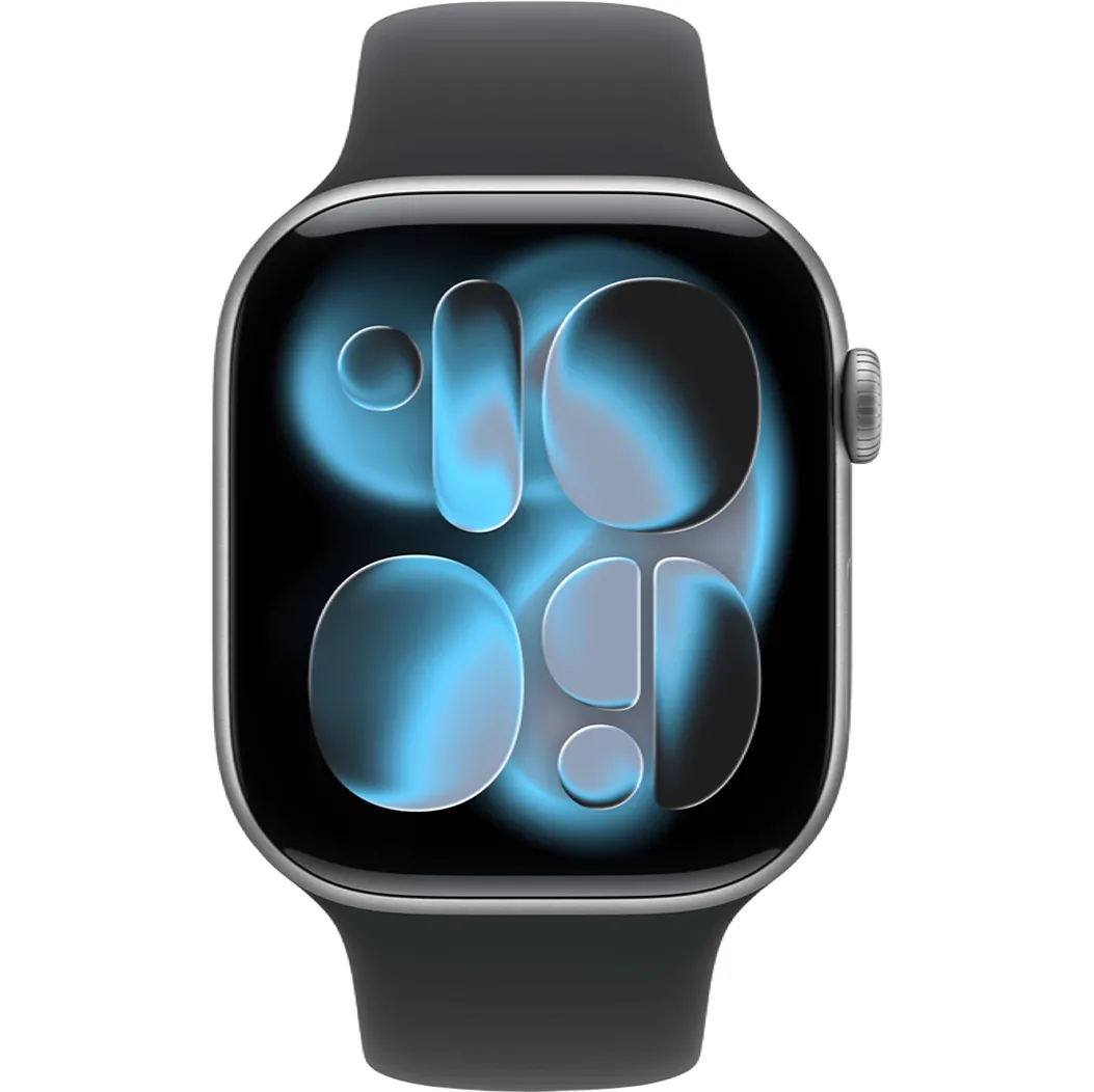 Apple Watch Series 11 GPS 46mm Space Grey Alu. Case w. Black S. Band - M/L (MEV44) Бренд: Apple; Лінійка: Watch Series 11; iOS:
