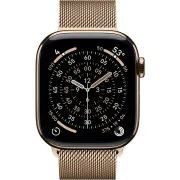 Apple Watch Series 11 GPS + Cellular 42mm Gold Tit. Case w. Gold Milanese Loop (MF8Y4)