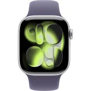 Apple Watch Series 11 GPS + Cellular 42mm Silver Alu. Case w. Purple Fog S. Band - S/M (MF8H4)