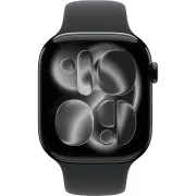 Apple Watch Series 11 GPS + Cellular 46mm Jet Black Alu. Case w. Black S. Band - M/L (MFC44)