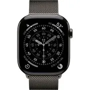 Apple Watch Series 11 GPS + Cellular 46mm Slate Tit. Case w. Slate Milanese Loop - M/L (MFD44)
