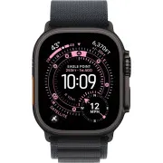 Apple Watch Ultra 3 GPS + Cellular 49mm Black Tit. Case w. Black Alpine Loop - Large (MF0X4)