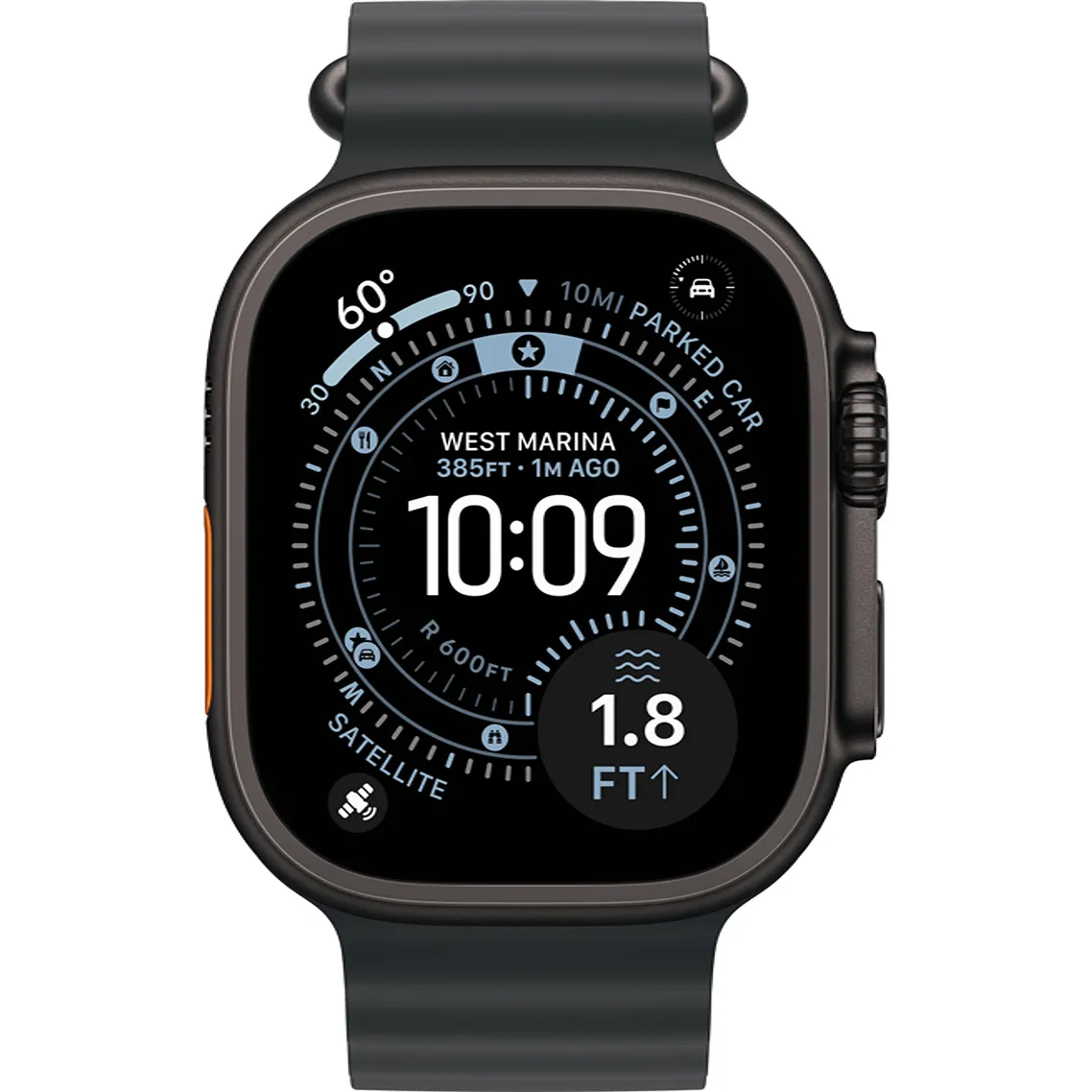 Apple Watch Ultra 3 GPS + Cellular 49mm Black Tit. Case w. Black Ocean Band (MF0J4) Бренд: Apple; Линейка: Watch Ultra 3; iOS: