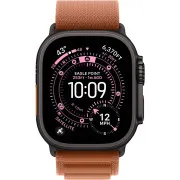 Apple Watch Ultra 3 GPS + Cellular 49mm Black Tit. Case w. Terra Cotta Alpine Loop - Medium (MF254+MG9E4)