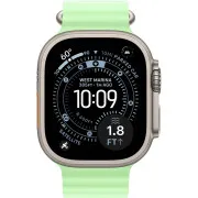 Apple Watch Ultra 3 GPS + Cellular 49mm Natural Tit. Case w. Neon Green Ocean Band (MF1V4+MGCF4)