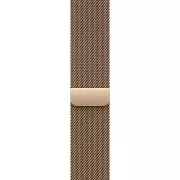 Apple Watch Series 11 GPS + Cellular 46mm Gold Tit. Case w. Gold Milanese Loop - S/M (MFD74)
