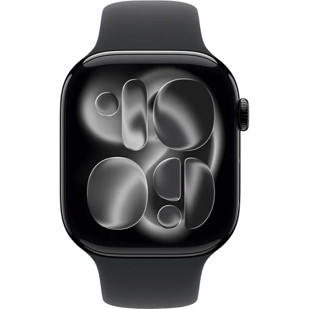 Apple Watch Series 11 GPS + Cellular 46mm Jet Black Alu. Case w. Black S. Band - M/L (MFC44) Бренд: Apple; Лінійка: Watch Series 11; iOS: