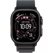 Apple Watch Ultra 3 GPS + Cellular 49mm Black Tit. Case w. Black Alpine Loop - Large (MF0X4)