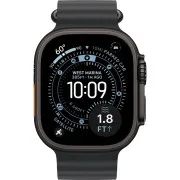 Apple Watch Ultra 3 GPS + Cellular 49mm Black Tit. Case w. Black Ocean Band (MF0J4)