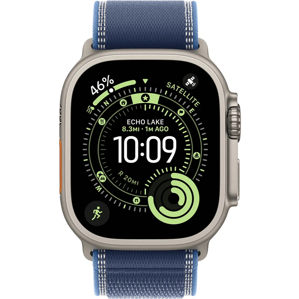 Apple Watch Ultra 3 GPS + Cellular 49mm Natural Tit. Case w. Blue/Bright Blue Trail Loop - M/L (MEWU4) Бренд: Apple; Линейка: Watch Ultra 3; iOS: