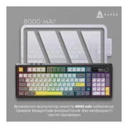 Ajazz AK980 Clear Sky Switch RGB Wireless/Bluetooth/USB Black (AK980-CS-BGY) (UA)