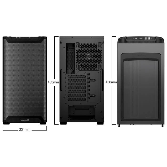 Будь тихо! PURE BASE 501 Airflow чорний (BG074) (UA)