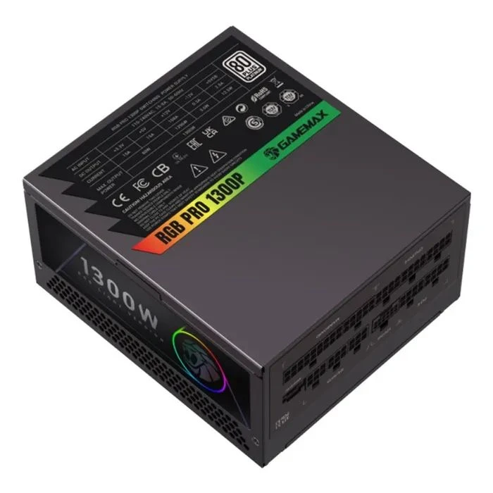 Gamemax 1300W (RGB PRO 1300P) (UA) ; Стандарт БП: ATX; Потужність: 1300
