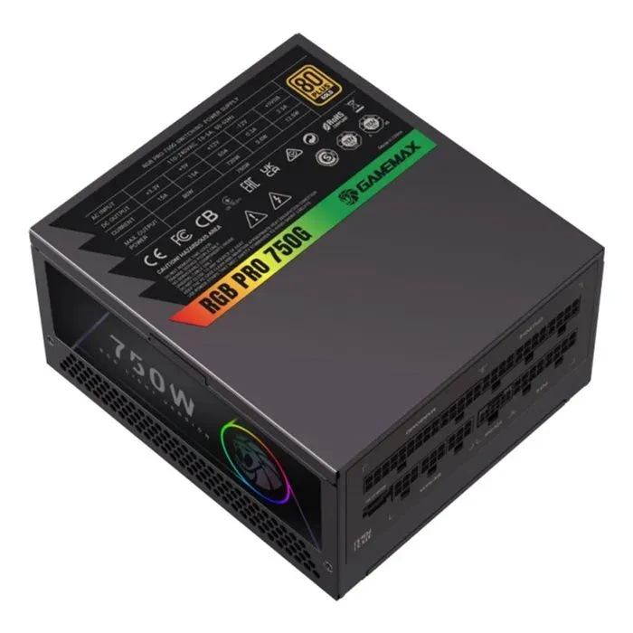Gamemax 750W (RGB PRO 750G) (UA) ; Стандарт БП: ATX; Мощность: 750 Вт;