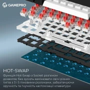 GamePro Asgard Valhalla MK160B Pro 75 RGB Wireless/Bluetooth/USB Black (MK160B Pro) (UA)