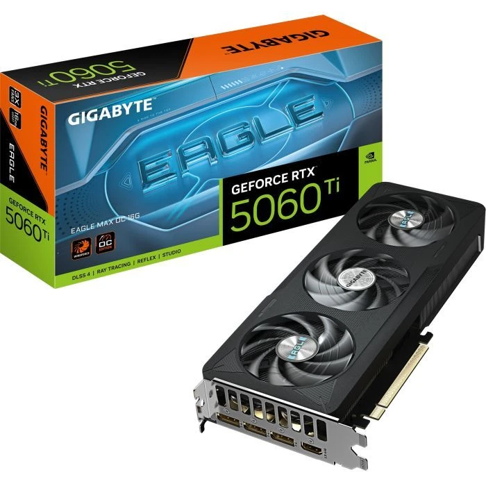 GIGABYTE GeForce RTX5060Ti 16Gb EAGLE MAX OC (GV-N506TEAGLEMAX OC-16GD) (UA) ; Форм-фактор: стандартний;