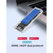 Карман зовнішній Dynamode M.2 SSD NVMe/SATA combo ч-з USB3.2 GEN2 Type-C (DM-CAD-SSD09) (UA)