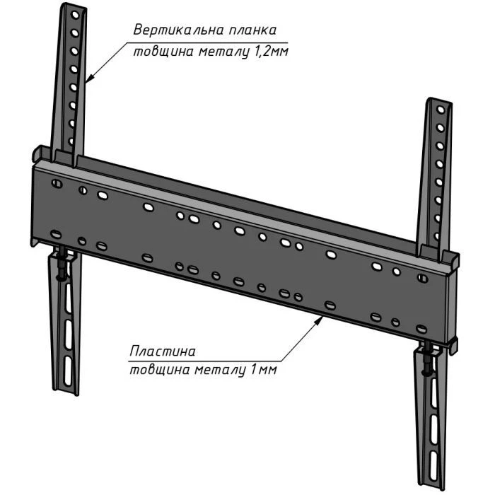 Кронштейн Sector TV4F Black (UA) ; Тип: фиксированный; Варианты