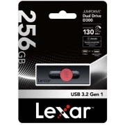 Lexar 256GB JumpDrive Dual Drive D300 USB/Type-C3.2 (LJDD300256G-BNBNG) (UA)