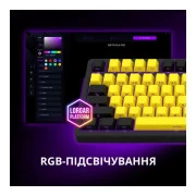 Lorgar KBP70TKLW Wireless TKL Mechanical Pro UA Black/Yellow (LRG-KBP70TKLW-YL-US) (UA)